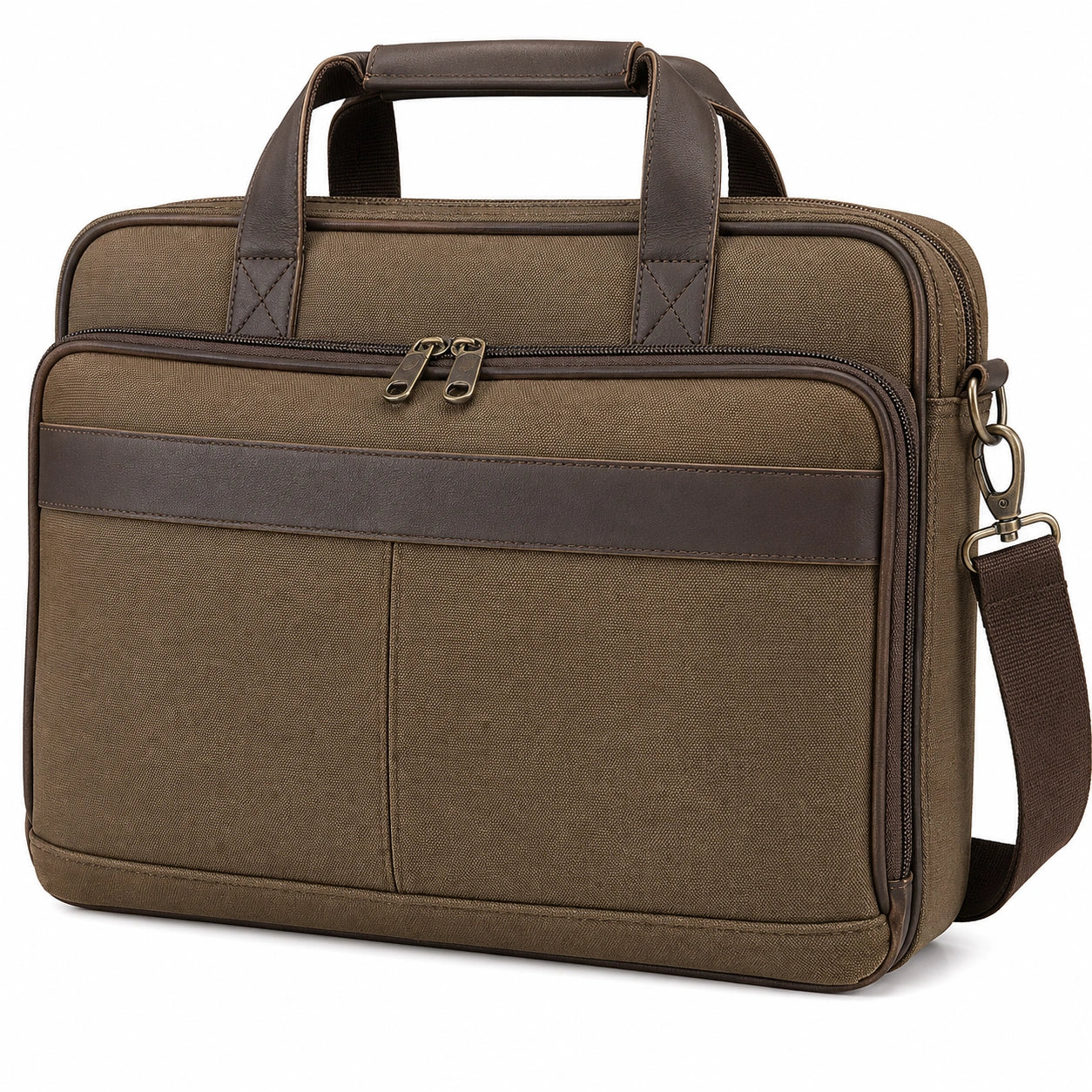 Elegante Laptoptasche Braun mit Schultergurt