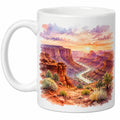 Kaffeetasse mit Canyon-Landschaftsmotiv 350ml Weiß