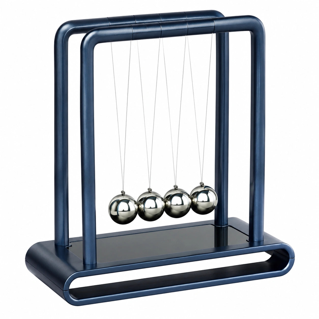 Newton Pendel Balance Blau Silber Schreibtischspielzeug, 18 cm Höhe