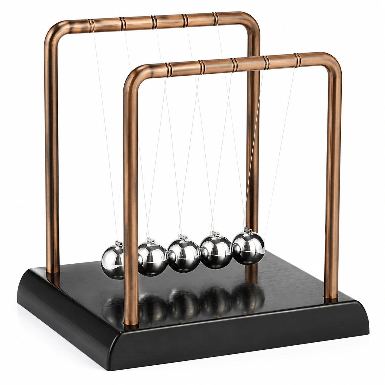 Newton Pendel Schreibtischspielzeug Bronze Silber