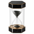 Elegante Sanduhr 60 Minuten Schwarz Gold