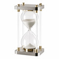 60-Minuten Sanduhr mit Edelstahl- und Goldakzenten