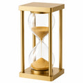 Goldene Sanduhr mit Metallrahmen, 60 Minuten Timer