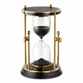 Sanduhr Schwarz und Gold mit Metallrahmen, 60 Minuten